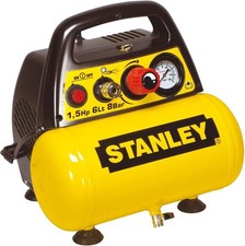Stanley D 200 Compressore 6 Lt 1,5Hp, Pressione Max 8 Bar/116 Ps, Rumorosità 97 