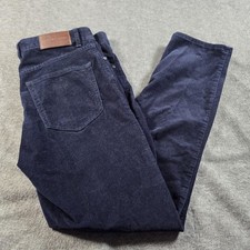 Michael Kors Pants Mens 32x30 Navy Blue Corduroy Parker Slim Fit Casual