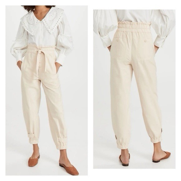 Women’s Sea New York Casual Canvas Pants Layla Barley Cotton 2 XS Extra Small NY