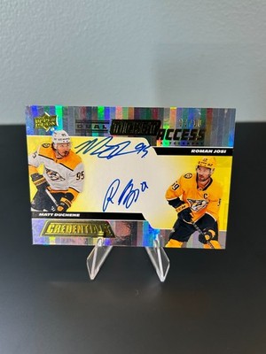 2024-25 Credentials: Dual Ticket Access Autographs Duchene/Josi #DTAAD-DJ - /10