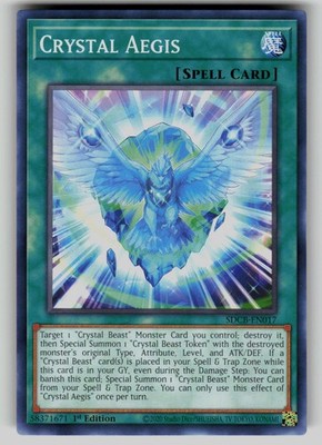 Crystal Aegis SDCB-EN017 Legend of the Crystal Beasts Yu-Gi-Oh 1st Edition