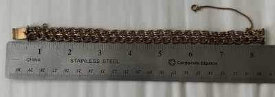 Med Century Signed H.G 1/20 12K Gold Filled Bracelet