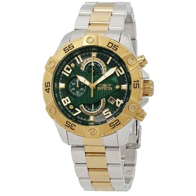Invicta S1 Rally Chronograph Green Dial Two-Tone Men's Watch 26099