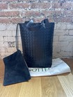 2025 Bottega Veneta Intrecciato North-South Black Leather Tote $3600 — photo 1