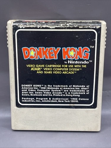 Donkey Kong Atari 2600, 1982 Game Cartridge Only By Nintendo Coleco Tested