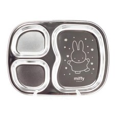 Miffy Snack Tray / 3 Compartment / Stainless Steel 304 /Dessert Tray