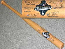 LOS ANGELES DODGERS~2025 WORLD SERIES CHAMPIONS~MINI BASEBALL BAT (6) SIGNATURES