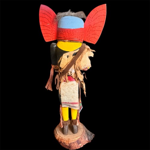 Vintage 1977 Hopi Great Horned Owl Black Walnut Kachina R. Wilhelm Signed 11.5”H - Picture 7 of 18