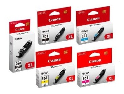 Lotre CLI-551XL PGI-550XL Lote De Cartuchos Originales Canon CLI-551XL/PGI- 550XL - Negro, Cian, Magenta, Amarillo, Gris Cartuchos Tinta Canon Originales
