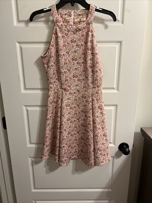 Cooper Key Dress Mauve Multicolor Floral Mid Zipper Size S NWT