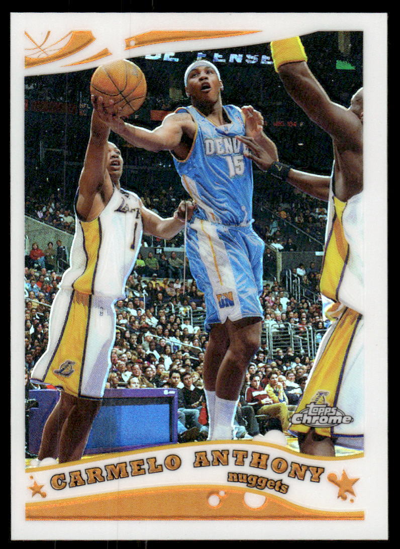 2005 TOPPS CHROME CARMELO ANTHONY 71 MINT REFRACTOR 576/999 DENVER NUGGETS