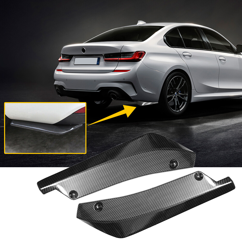 Carbon Fiber Rear Diffuser Bumper Canards for Infiniti Q50 Q60 Q70 G37