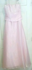 Med Pastle Pink Chiffon Spaghetti Straps Prom Wedding Bridesmaid Formal Dress