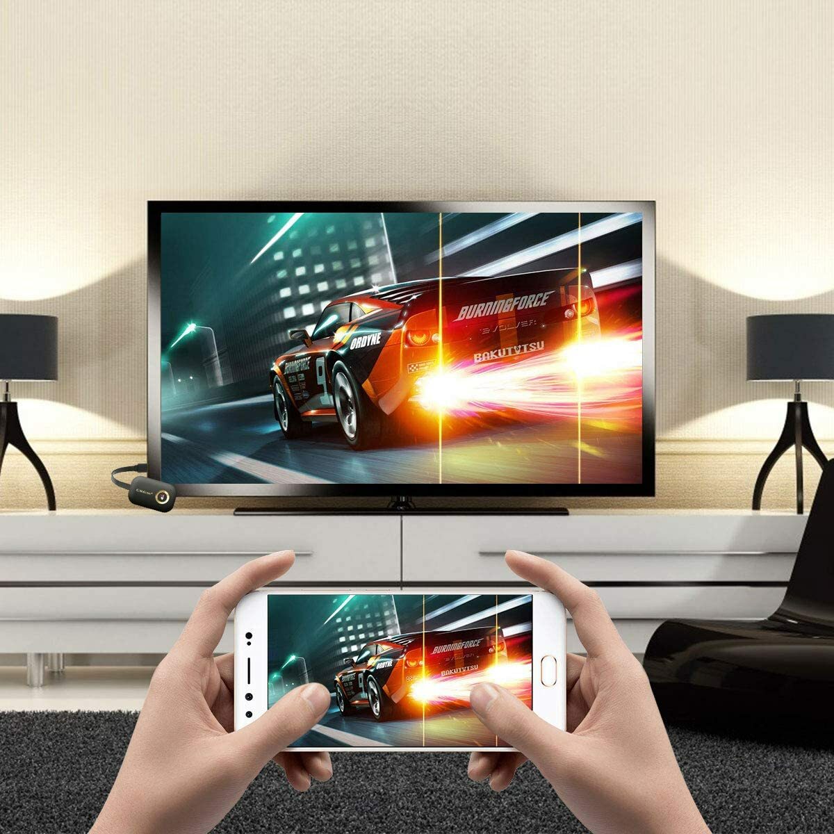 MiraScreen Miracast 4K 2.4G/5G tela sem fio dongle stick para iOS Android  NOVO