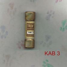 NEW TRON KAB3 FUSE KAB 3 BUSSMANN 250 VOLT 3 AMP