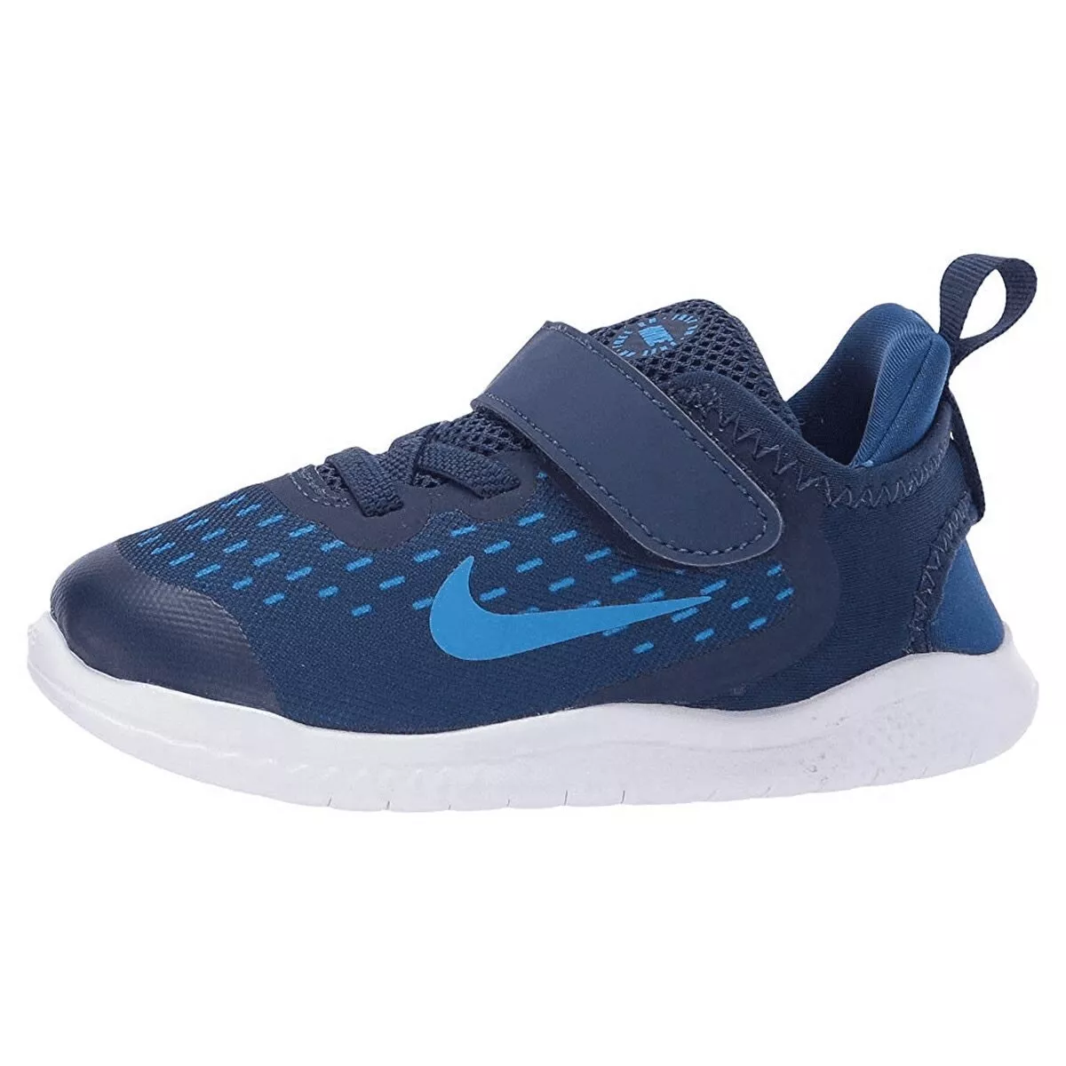 Nuevos zapatos para ni os peque os Nike Free RN 2018 azules blancos AH3453 403