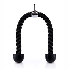 Bodyworks Trizepsseil - Seil Nylon Trizep Tau Zughilfe inkl. Drehgelenk Sport