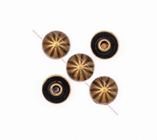 50x Retro Brass Pumpkin Rivet Stud Set For Bag Shoe Clothing Leathercraft Concho