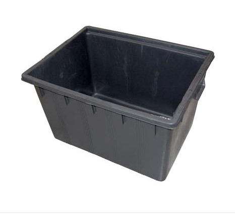 Mastello ICS 180lt Nero Rettangolare per Giardino e Allevamento - Rinforzato