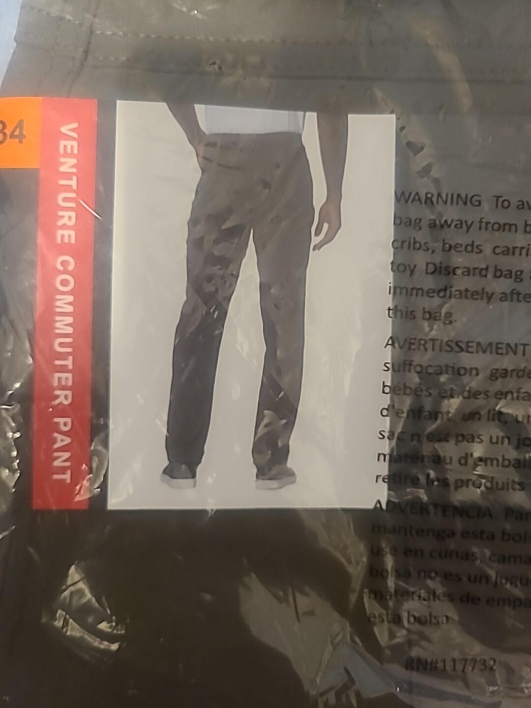 Gerry Men’s Venture Commuter Pant Stretch Fabric Leg Zip Pocket Green