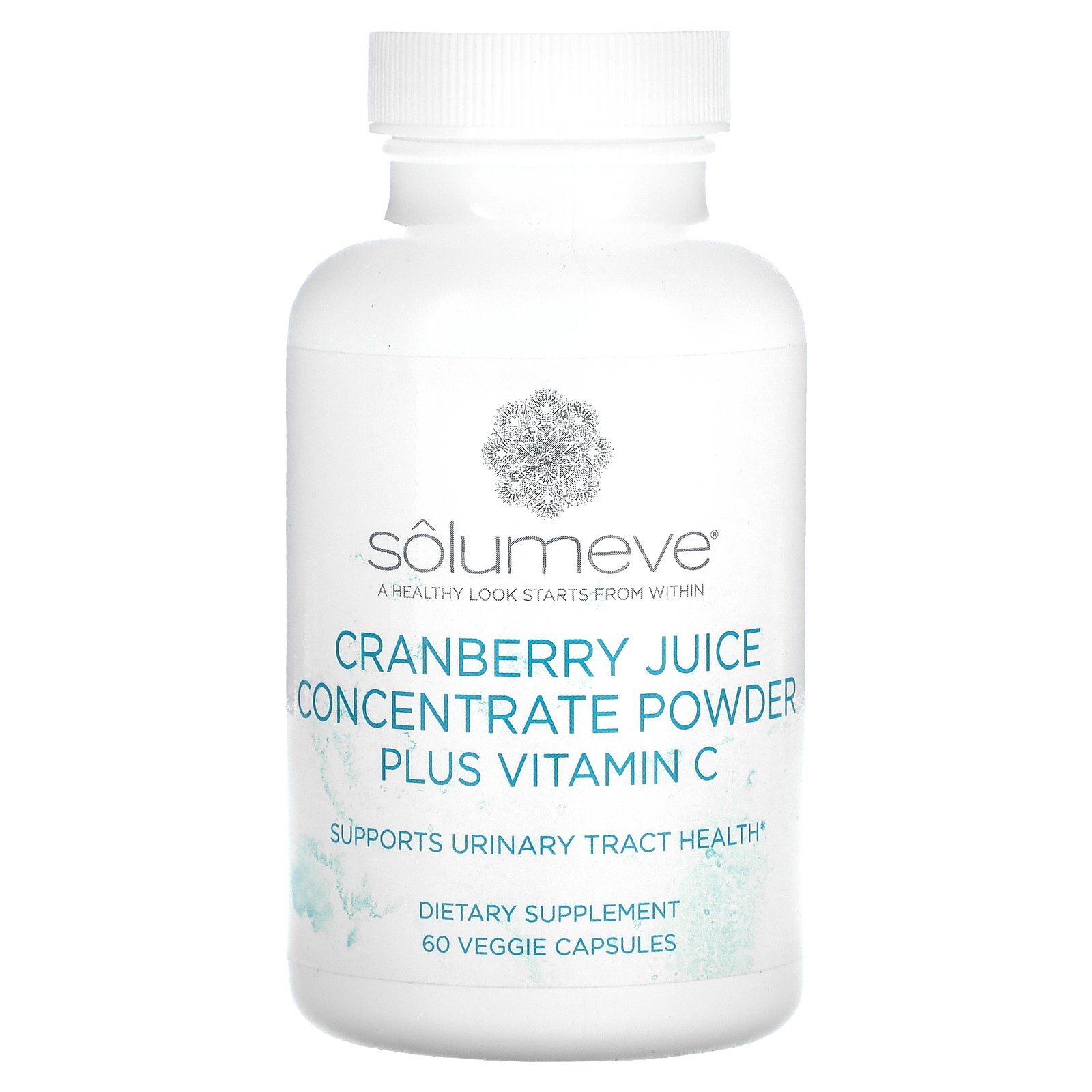 Концентрат клюквенного сока с витамином С, 60 растительных капсул