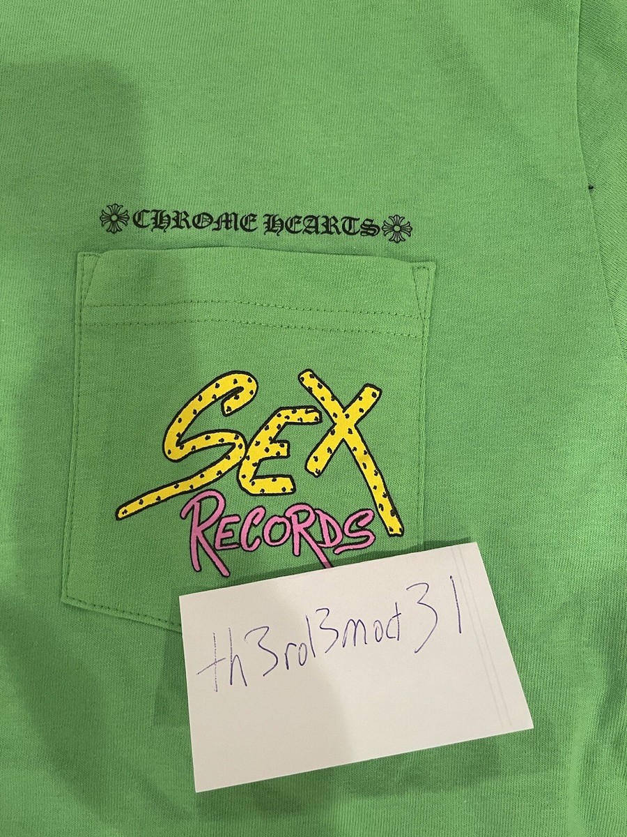 Chrome Hearts Matty Boy Sex Records Green Short Sleeve T Chrome Hearts Matty Boy Sex Records Green Short Sleeve T