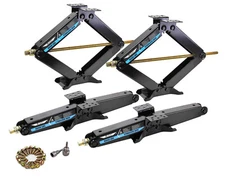 4 LIBRA 9000lb 24" HD RV Camper Stabilizer Leveling Scissor Jacks /socket+Screws