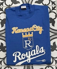 Vintage 90s Kansas City Royals MLB Baseball Tee Top 1990s Shirt Medium