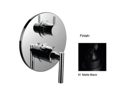 Santec 7096TJ91-TM Modena III 1/2  Thermostatic Trim With 2-way diverter, New!