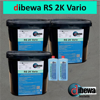 dibewa - RS 2K Vario / Reaktivabdichtung / Kellerabdichtung 3 x 24,88 kg