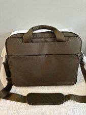 Briggs  Riley Verb Padded Laptop Messenger Bag VB406-23 - Brown/Olive Green EUC