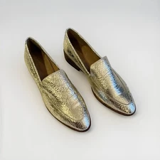 Madewell Shoes Loafers The Frances Metallic Gold Leather Women’s 8.5 Flats New