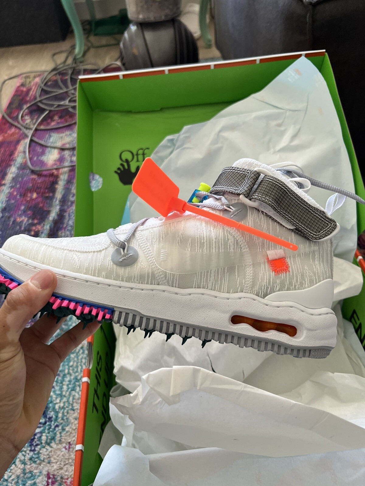 OFF WHITE X NIKE Taglia 11 Nike Air Force 1 x Off White Bianco 2022