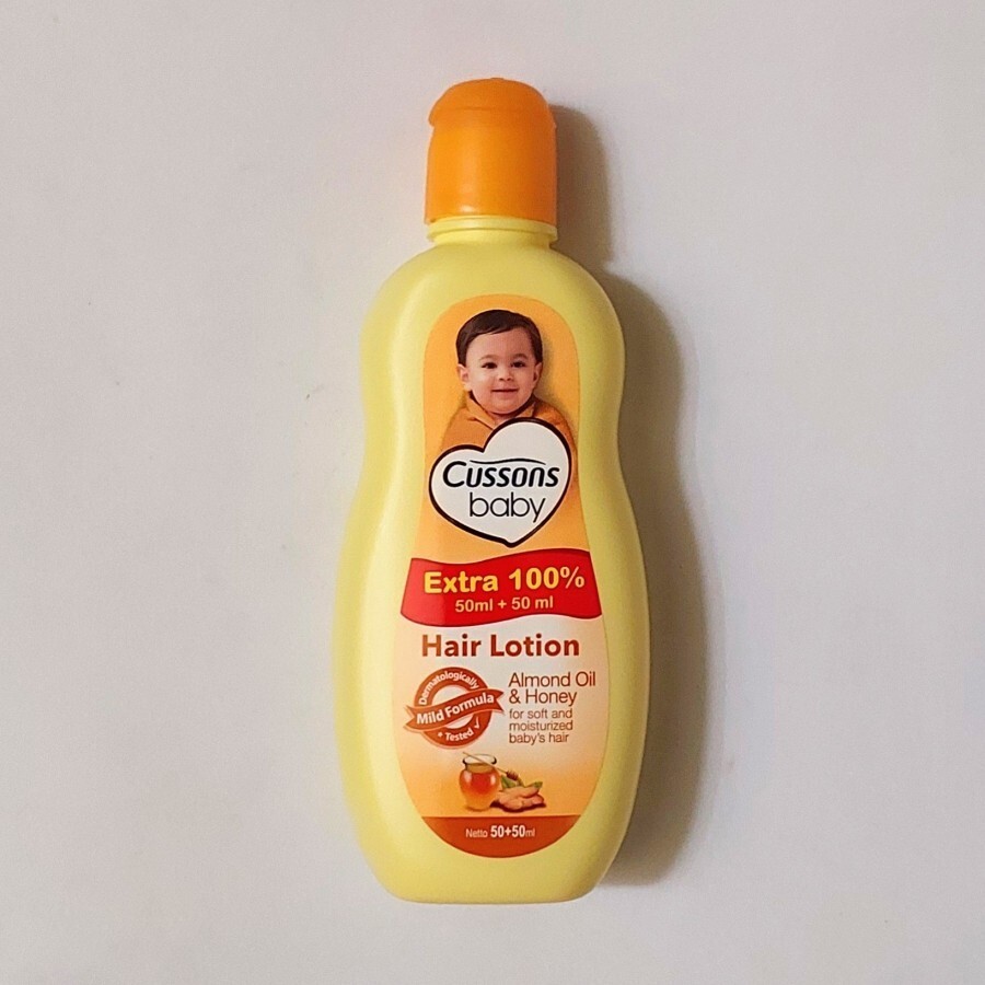 CUSSONS Baby Hair Lotion Almond Oil Honey 100ml x2 UK