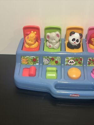 Playskool Vintage 1995 Poppin' Pals Pop Up Jungle Animals Activity