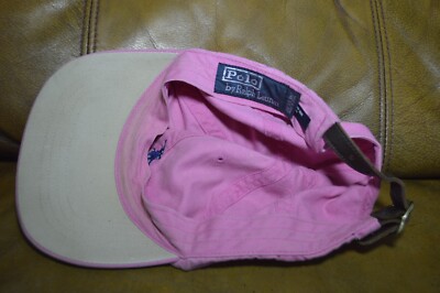 Ralph Lauren Light Pink Cap with Navy Pony Ralph Lauren Pony Hat – Erin Hills main image 2