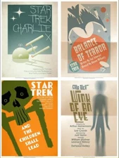 Star Trek TOS - Set of Four Retro Posters by Juan Ortiz / QMX - Set 02 - 18"x24"