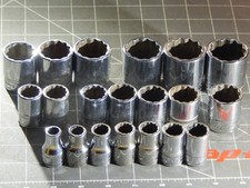Snap On Metric 12 Drive Shallow Socket Set 10mm 32mm 12pt Dr 21 Of 23pc