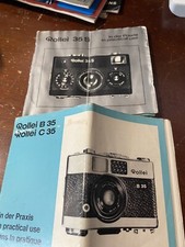 Rollei 35, Rollei B35 C35  35S Camera Operating Manuals Very RARE