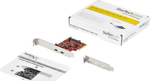 StarTech.com PEXUSB312C3 2-Port PCIe USB 3.1-Karte - 2 x USB-C - USB 3.1 Gen 2 - Bild 2 von 4