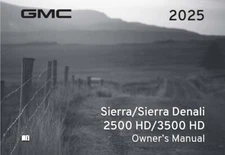 2025 GMC Sierra/Denali 2500 3500 HD Truck Owners Manual User Guide