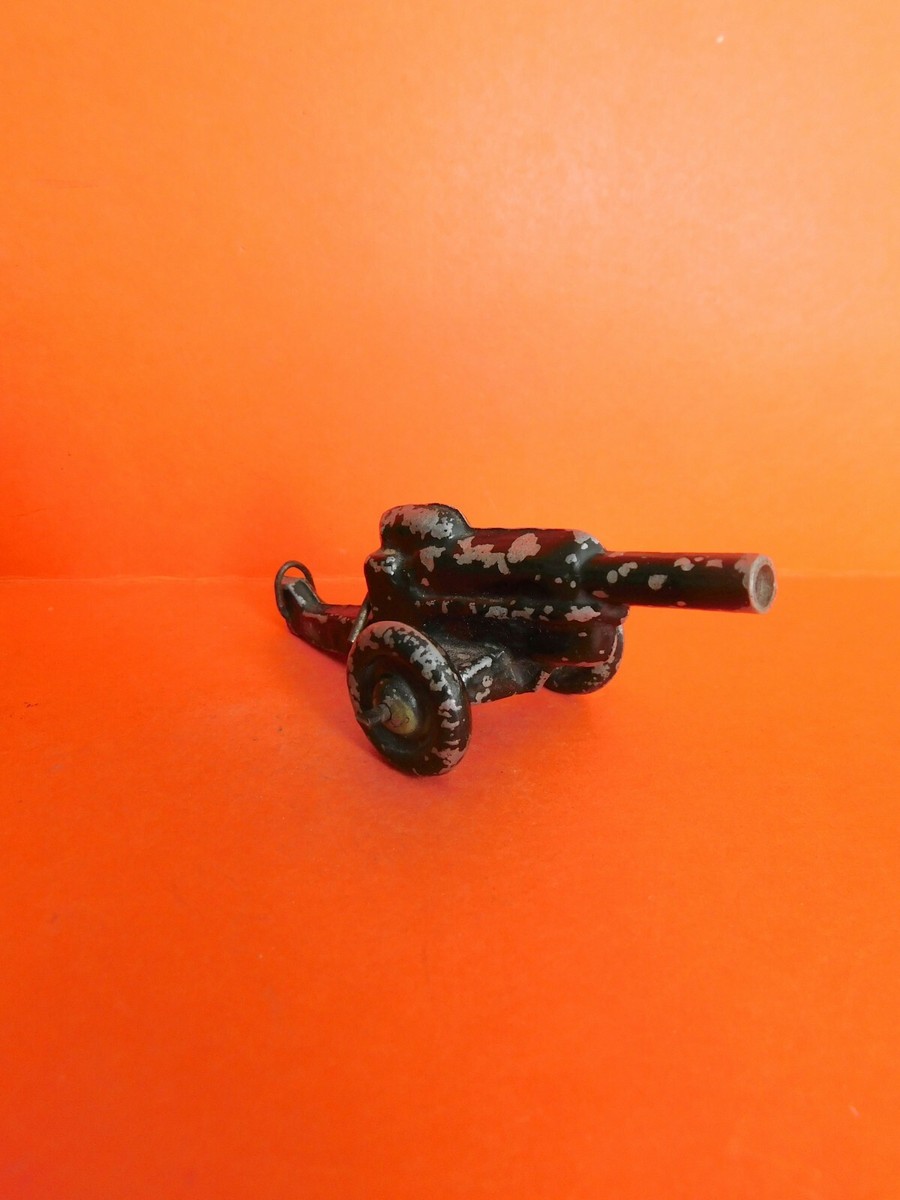 Aluminum Figurine: Rare Small Artillery Cannon