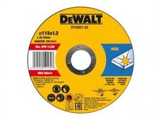 DEWALT 115x1,2x22,23mm DISCHI DA TAGLIO INOX, CONFEZIONI VARIE MISURE