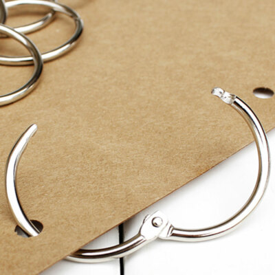 Binder Rings 2 Inch (20 Pack) Silver Office Book Rings, Loose Leaf Binder Rings, Metal Book Rings, Nickel Plated Steel Binder Rings for School, Office and Home