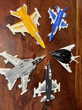 Highly Detailed Plastic Military Aircraft Lot Of 5 Jet Planes