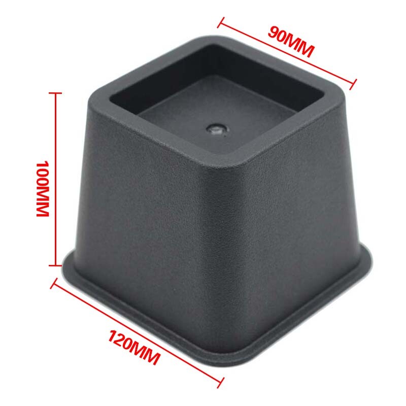 8X 4" Heavy Duty Bed Chair Risers Feet Leg Lift Furniture Extra Raisers