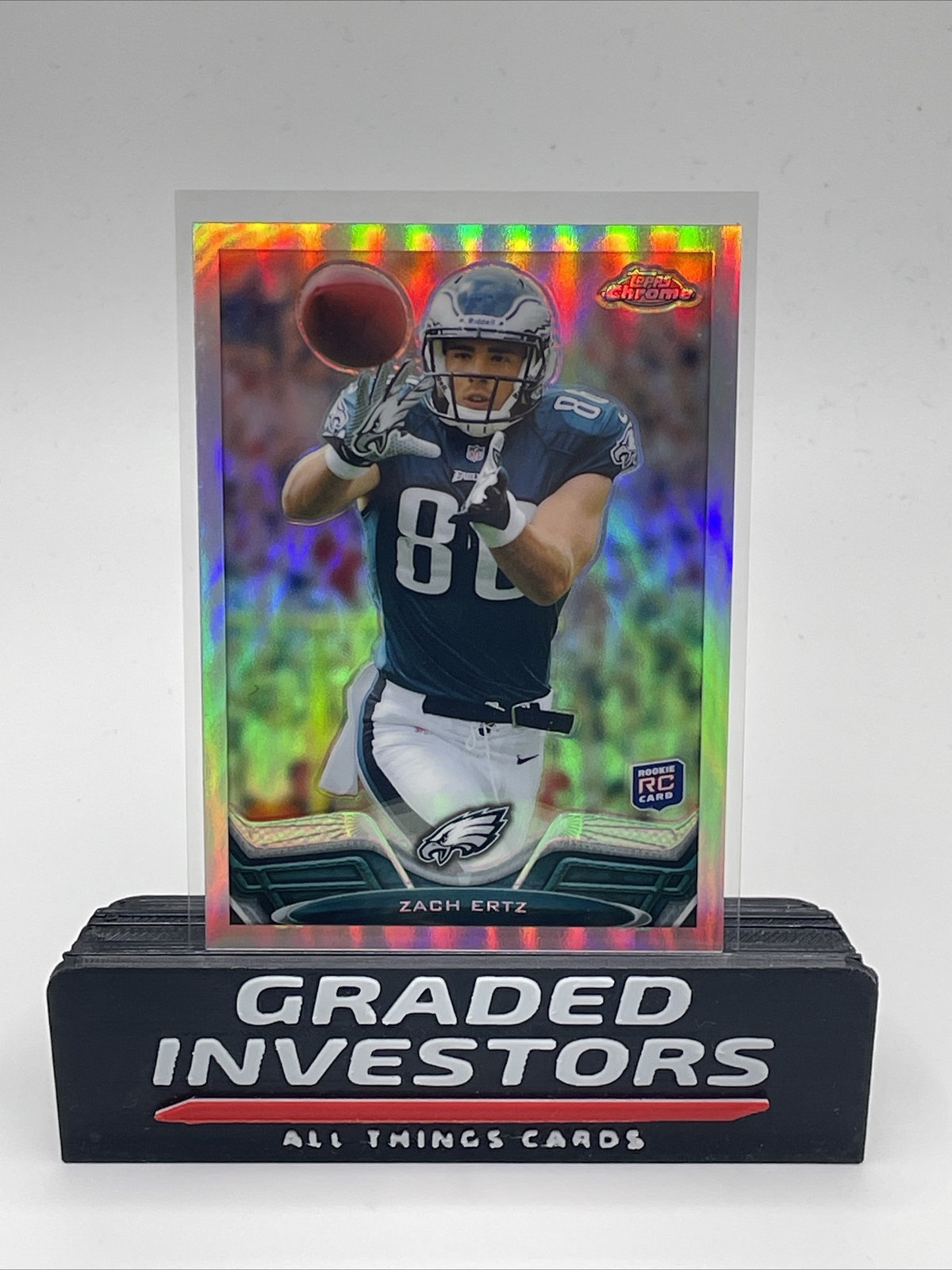 Zach Ertz Eagles 2013 Topps Chrome RC Refractor 76 Philadelphia Eagles Tight End
