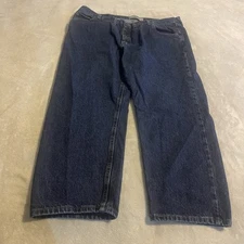 Vintage Wrangler Jeans Men 44x29 Blue Bootcut Denim Cowboy Western Rodeo (42x29)