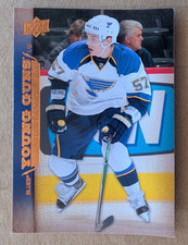 2007-08 Upper Deck Young Guns DAVID PERRON Card ST. LOUIS BLUES #496 a