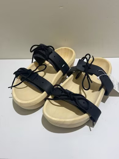 SAOLA Maison Margiela Sandali con suola in legno S38WY0065 Taglia 36 Beige